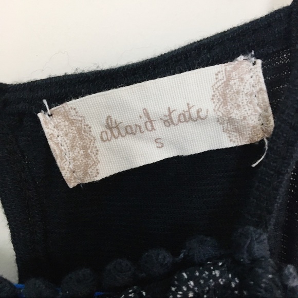 Altar'd State Metallic Lace High Neck Tank Top - Picture 9 of 10